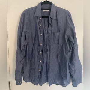 Uniqlo 100% PREMIUM LINEN REGULAR FIT SHIRT